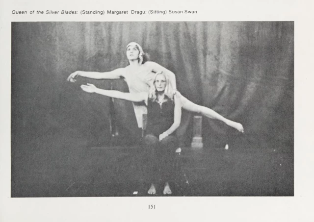 Canada on Stage, Canadian Theatre Review Yearbook, Toronto: CRT Publications, 1975; Queen of the Silver Blades; interdisciplinary performance of poetry, dance, photography