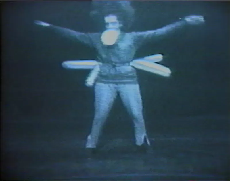 Margaret Dragu, still from Try Leather, 1975