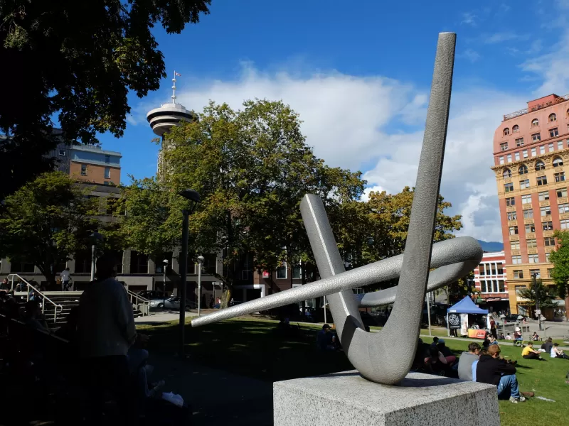 Victory Square, Vancouver, Sculpture by Gerhard Class, 1967