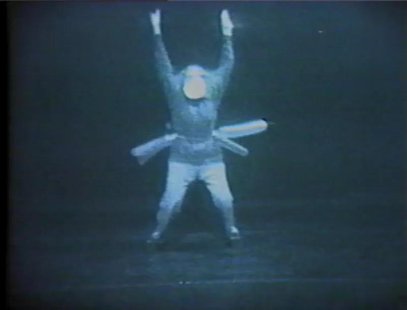 Margaret Dragu, still from Try Leather, 1975