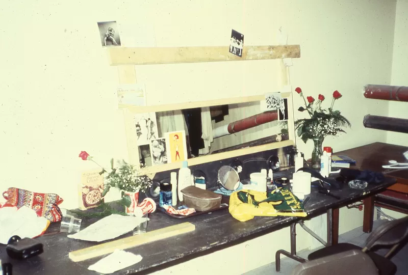 Classic dressing room as still life, photograph by Margaret