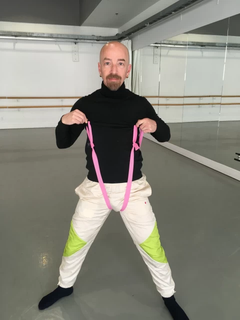 William with elastic, Scotiabank Dance Centre, March 2020
