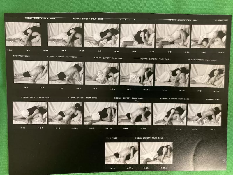 PR shots newspapers, magazines; Colin Campbell & Margaret performance; re-do of Calvin Klein underward advertisement scandalous at the time